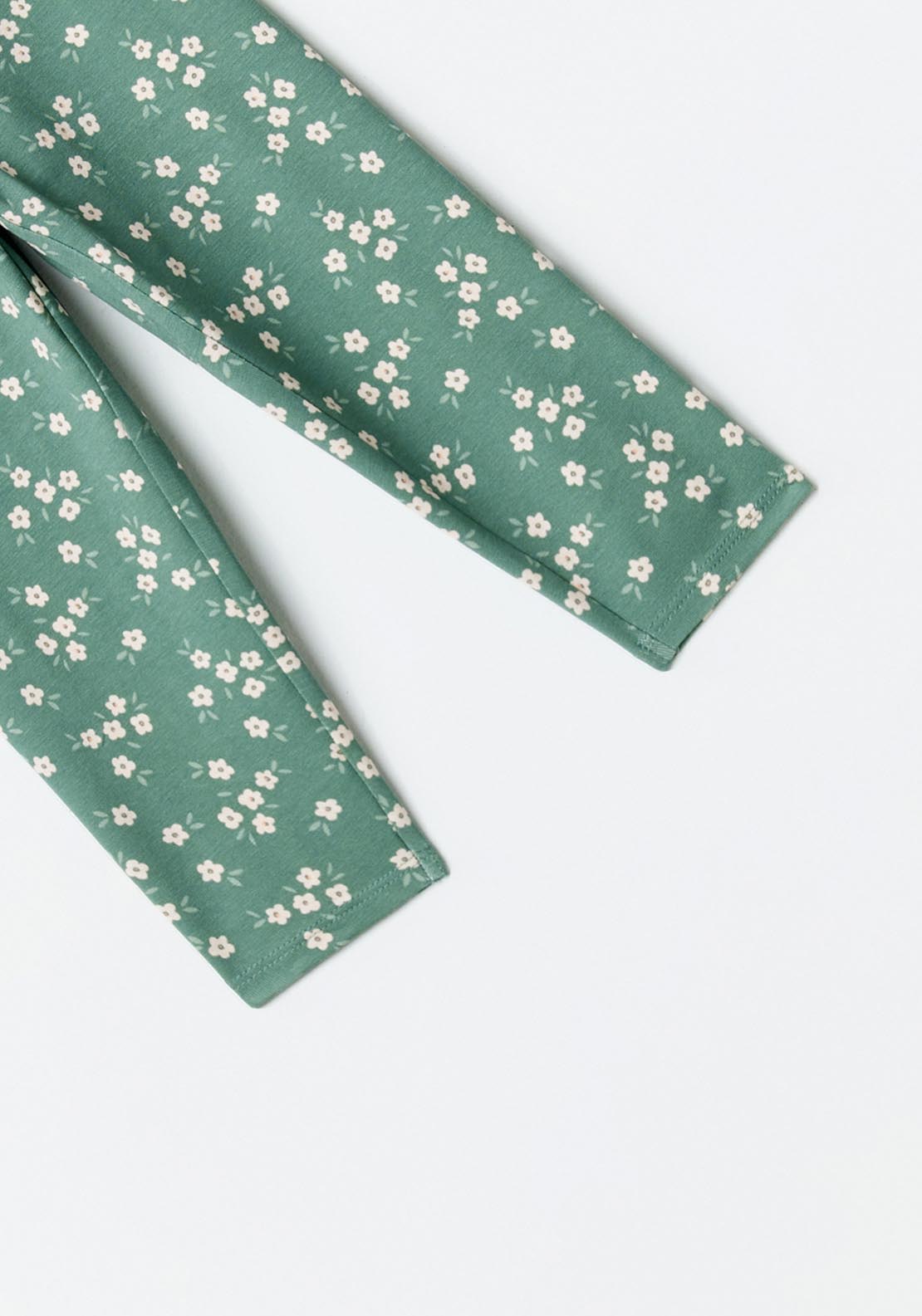 Sfera Printed Leggings - Green 2 Shaws Department Stores