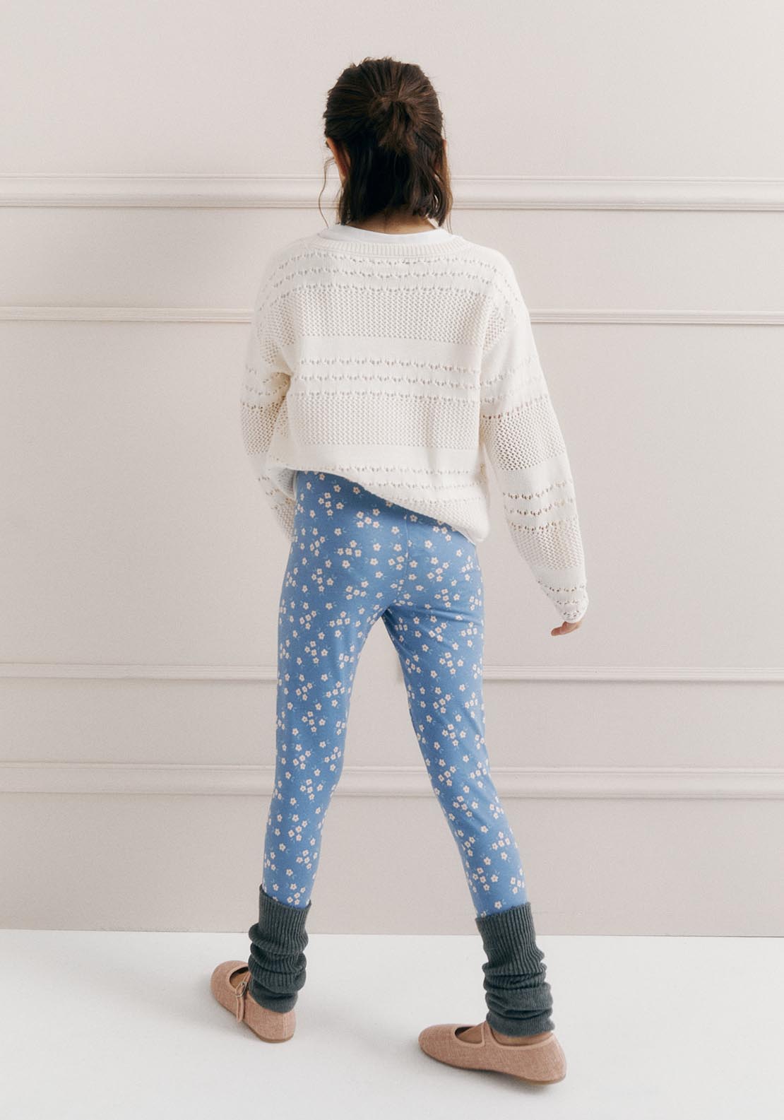 Sfera Printed Leggings - Blue 5 Shaws Department Stores