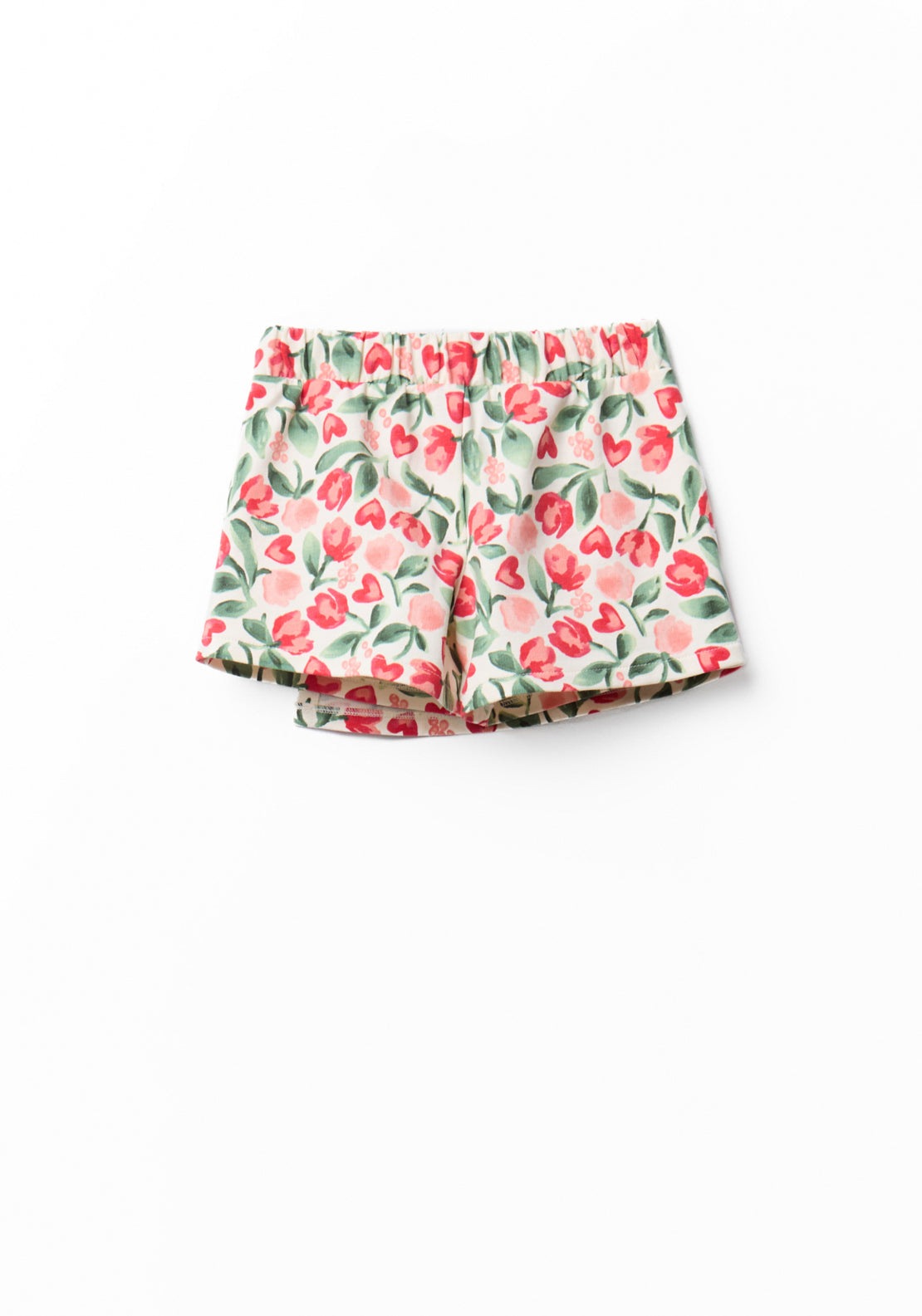 Floral Print Skort - Cream