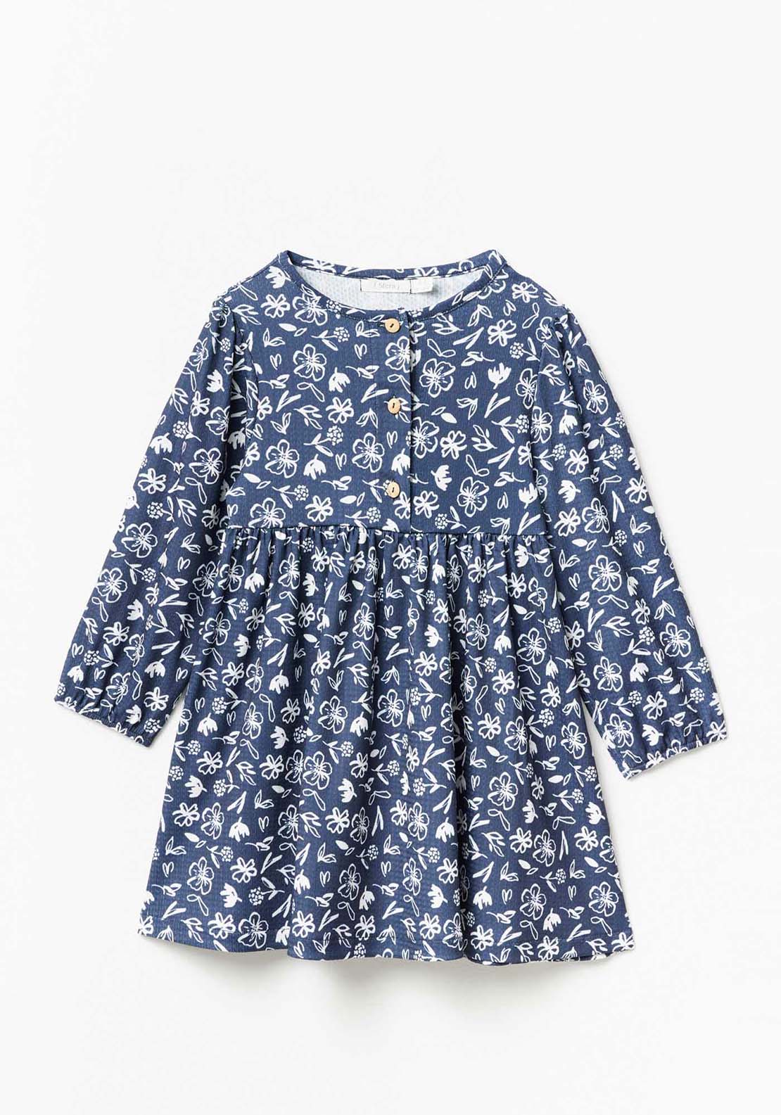 Girl Floral Tired Dress Navy Shaws Department Stores