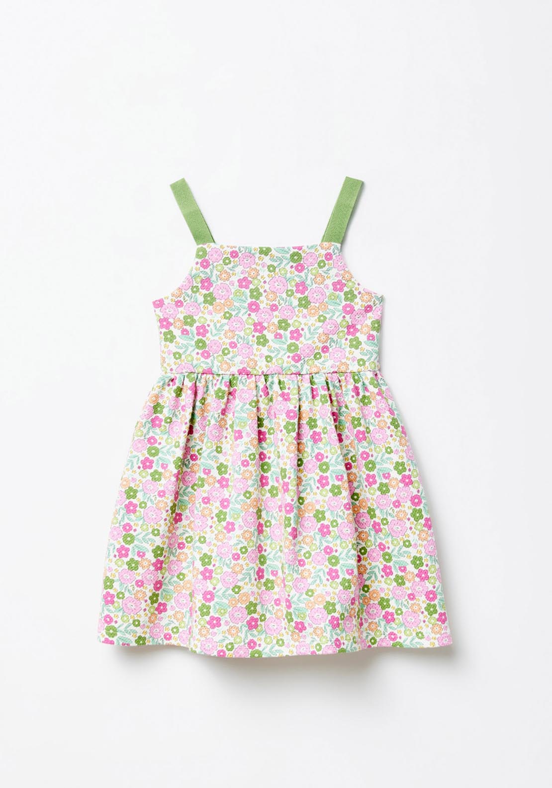 Sfera Structured Floral Print dress - Cream Ivory 3 Shaws Department Stores