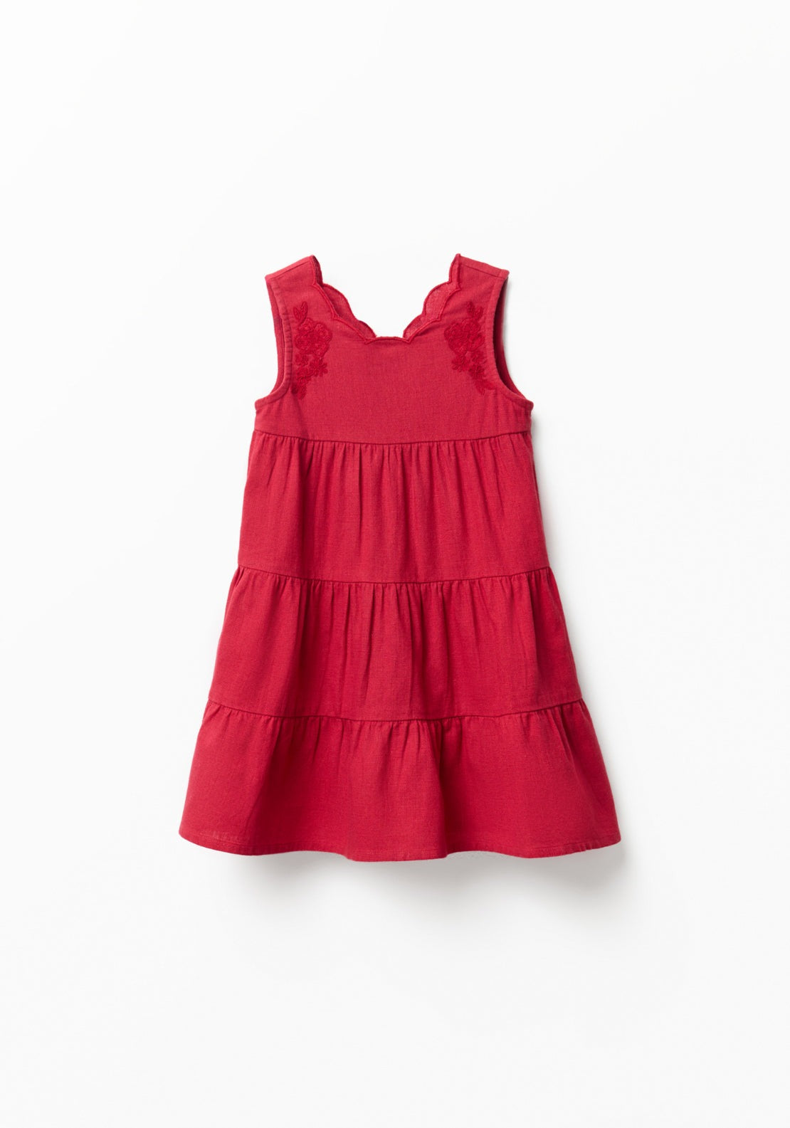 Fit-And-Flare Dress - Red