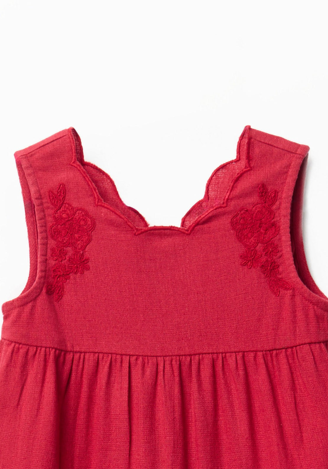 Fit-And-Flare Dress - Red