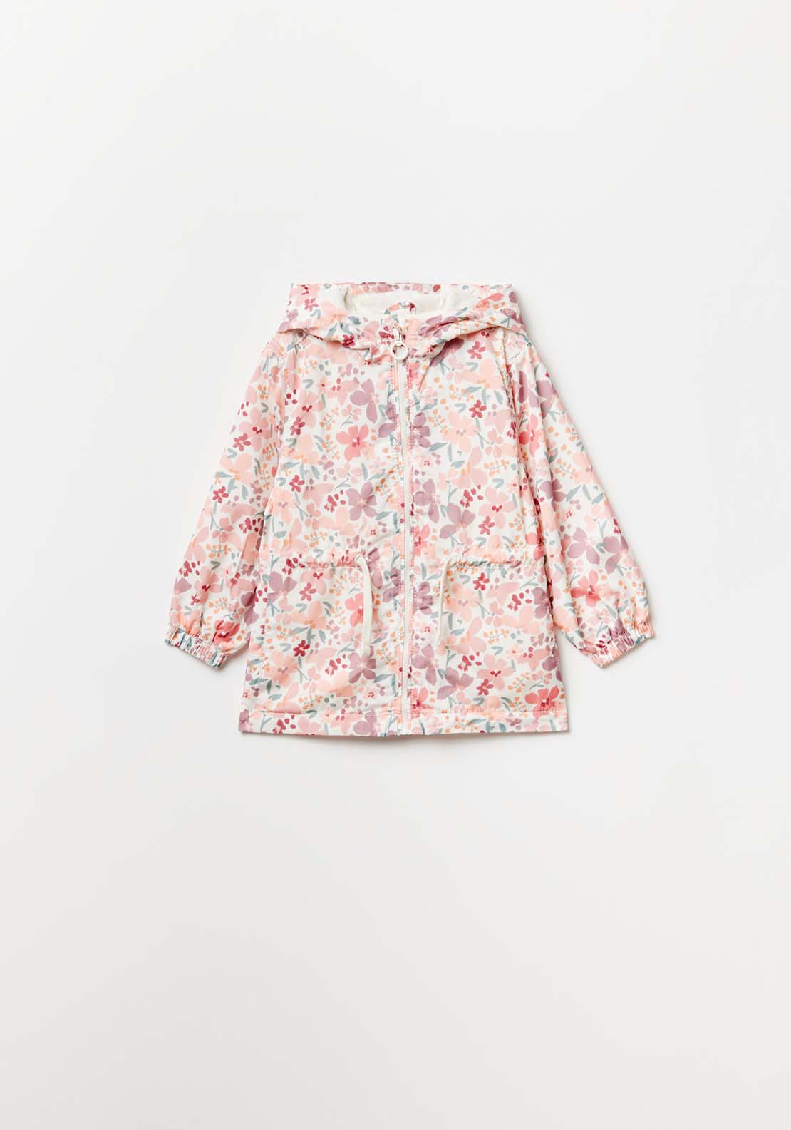 Sfera Flowers raincoat - Ecru 1 Shaws Department Stores