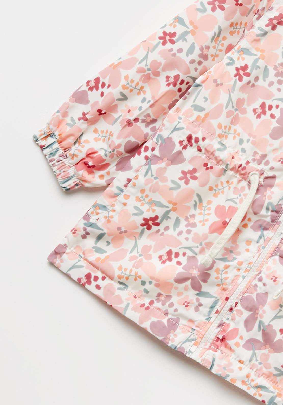 Sfera Flowers raincoat - Ecru 2 Shaws Department Stores