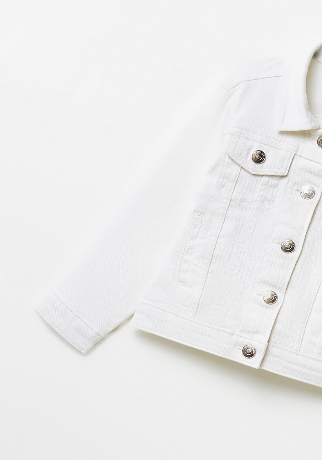 Sfera Jeans Jacket - Cream 2 Shaws Department Stores