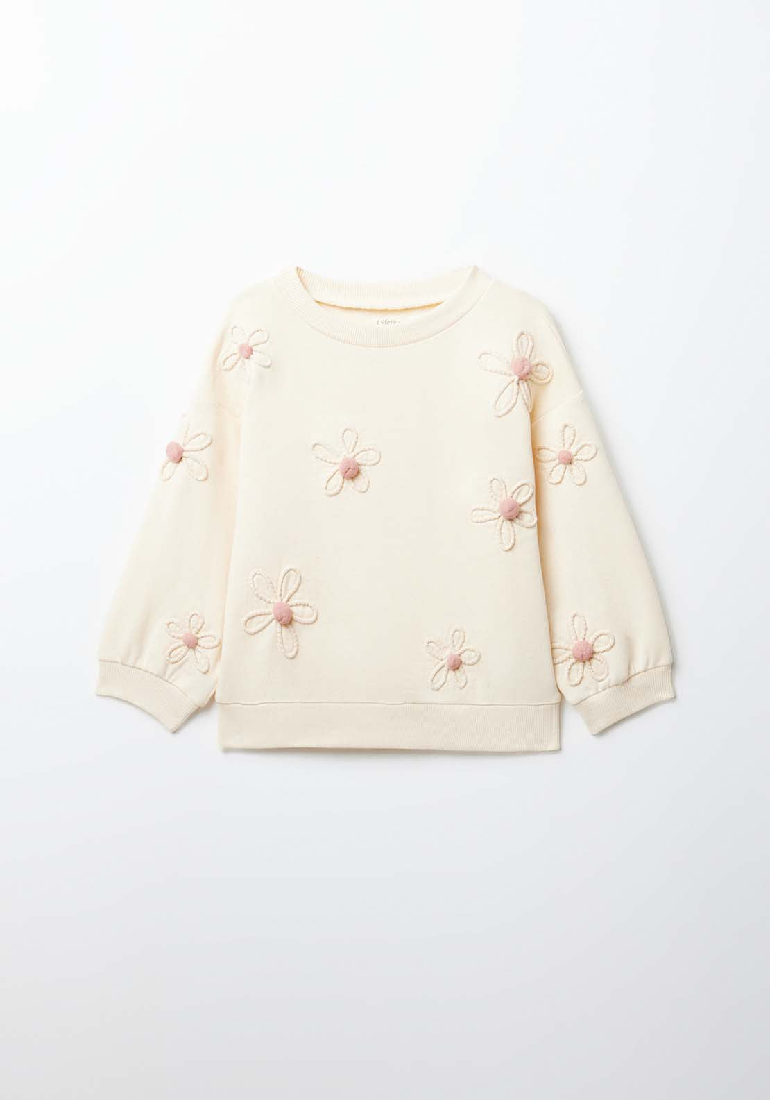 Sfera Flowers sweatshirt - Ivory 5 Shaws Department Stores