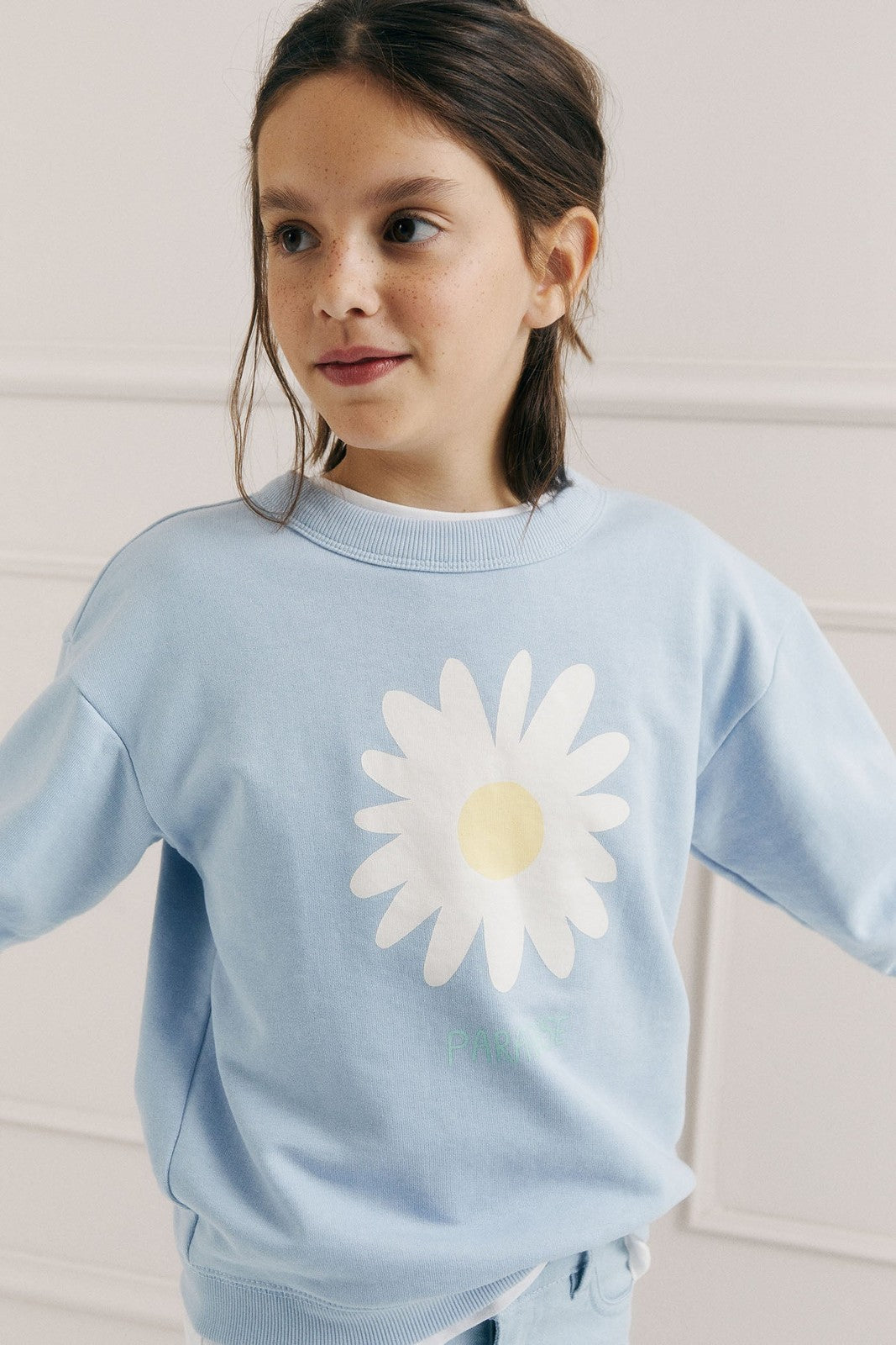 Sfera Placement print sweatshirt - Blue 3 Shaws Department Stores