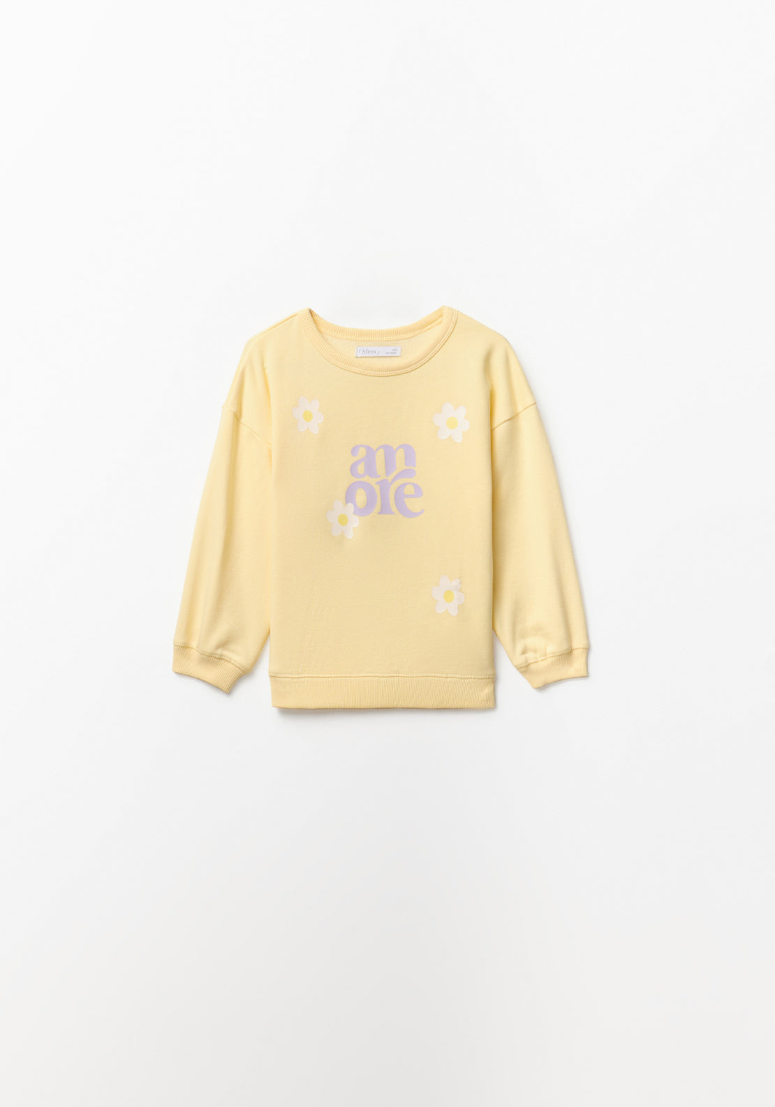 Printed Sweatshirt - Yellow