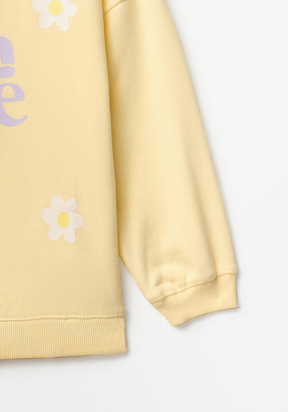 Printed Sweatshirt - Yellow