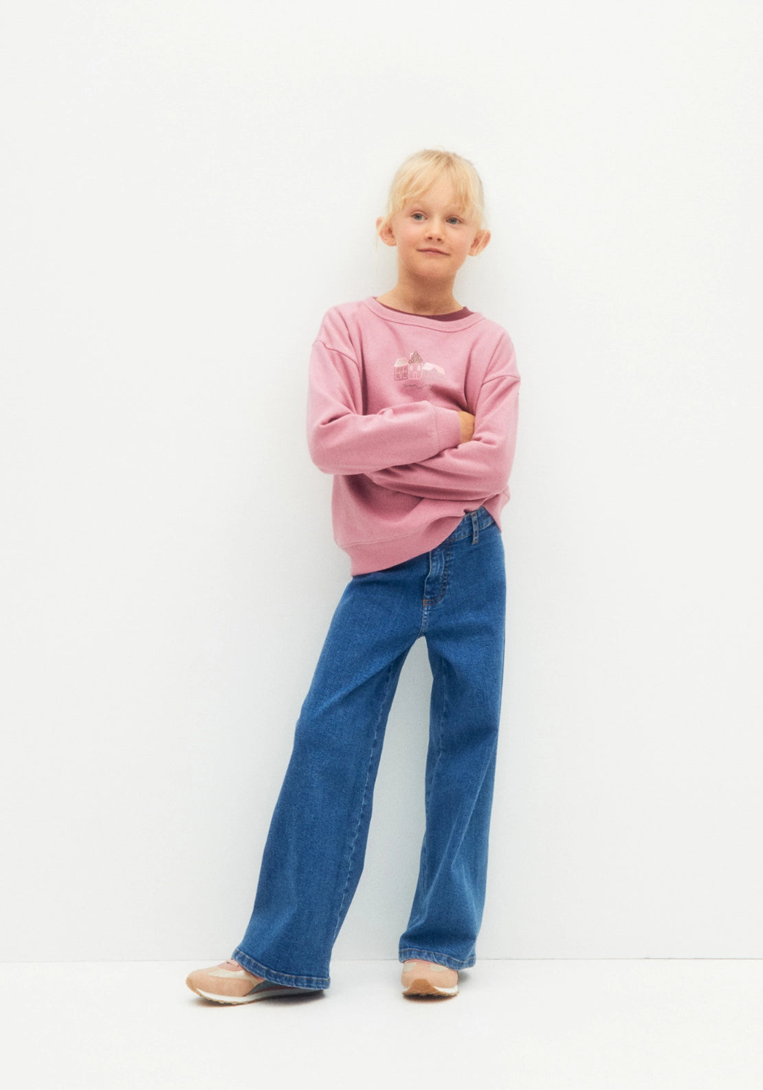 House Motif Sweatshirt - Pink
