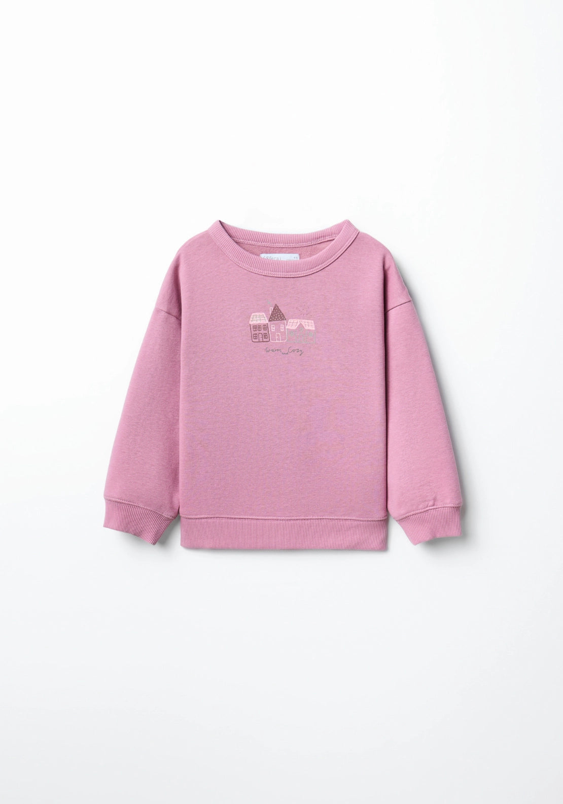 House Motif Sweatshirt - Pink