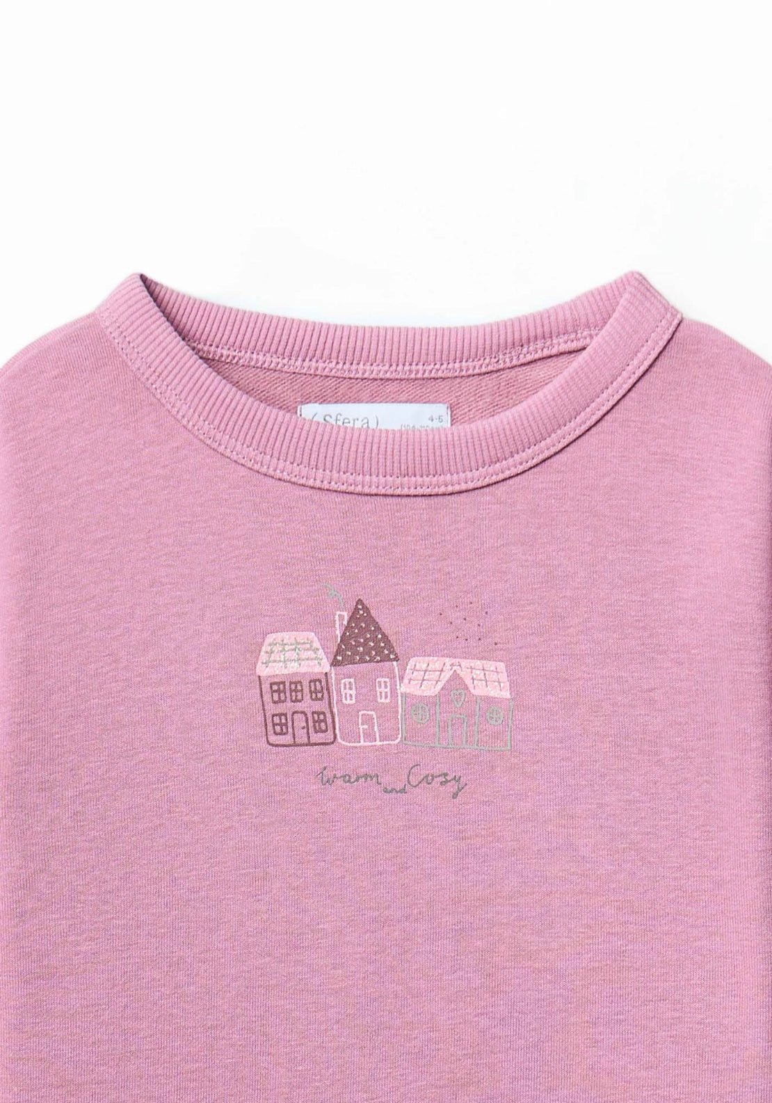 House Motif Sweatshirt - Pink