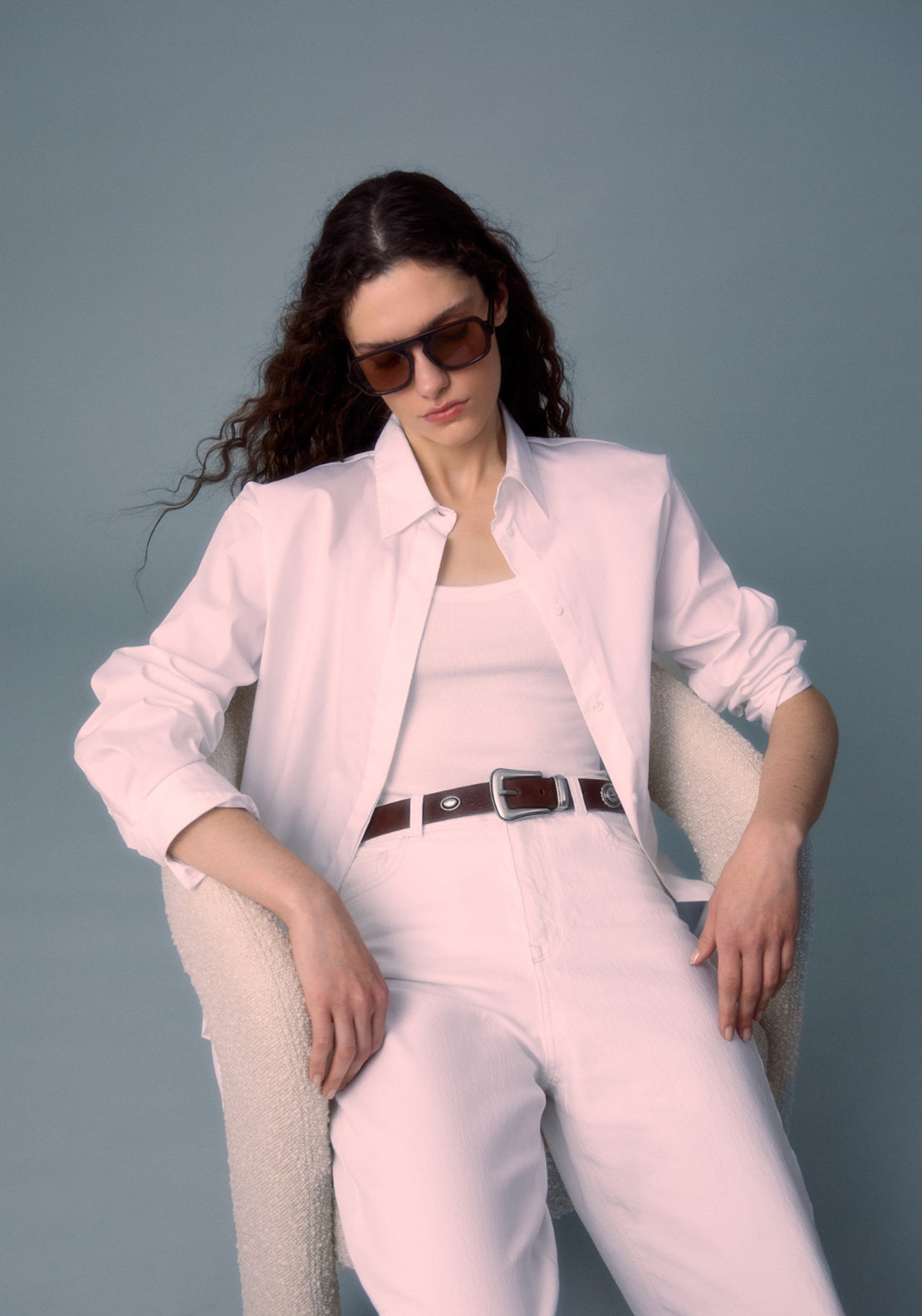 Barrel Jeans - White