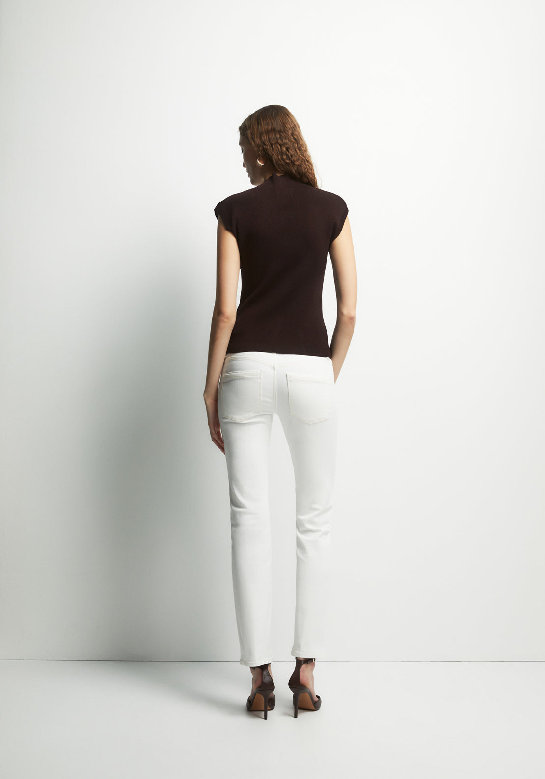 Slim Straight Jeans - White