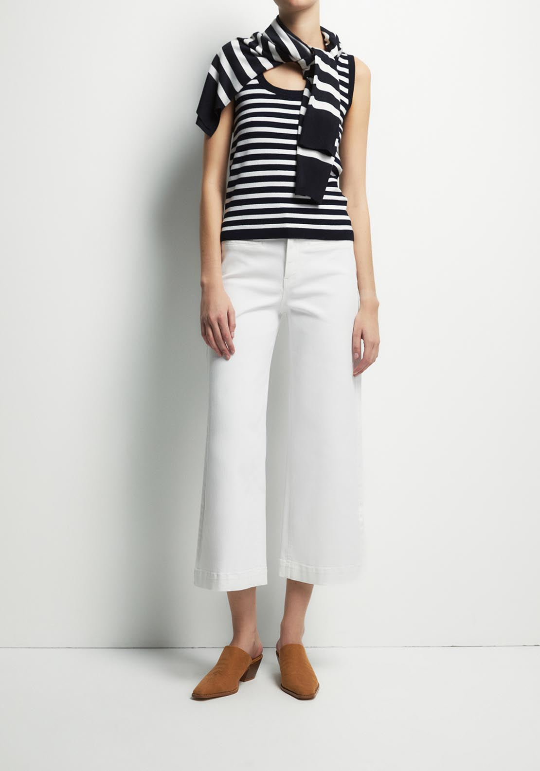 Culotte Jeans - White