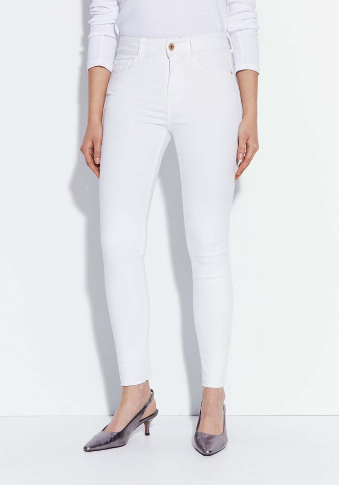 Sfera Ultra Slim High Rise Jeans - White 1 Shaws Department Stores