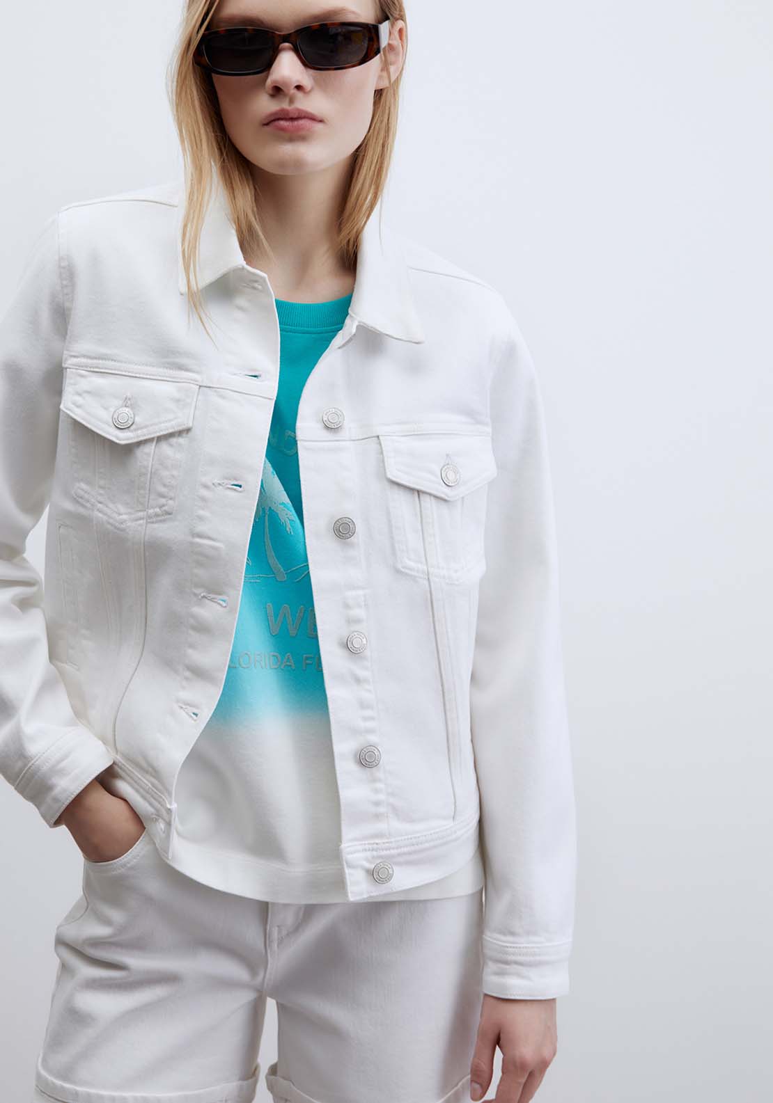 Denim Jacket - White