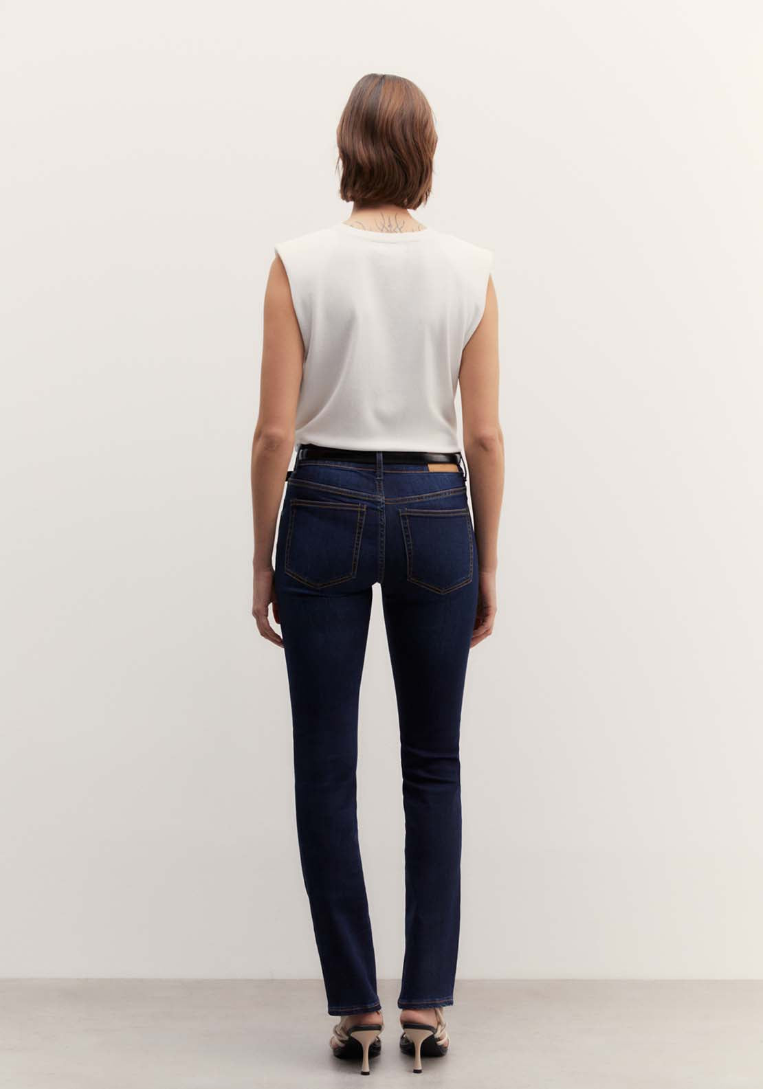 Sfera Basic straight-leg jeans - Washed Green 3 Shaws Department Stores