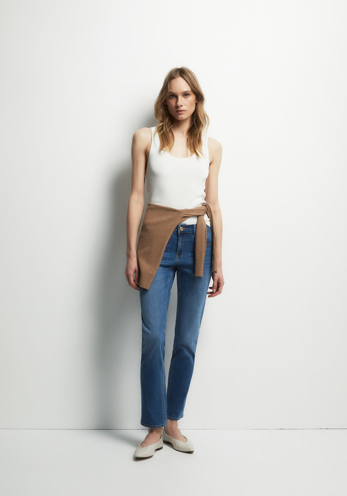 Slim Straight Jeans - Denim
