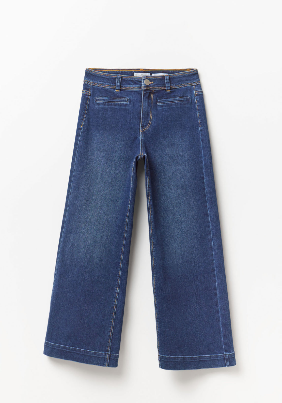 Wide Culotte Jeans - Denim