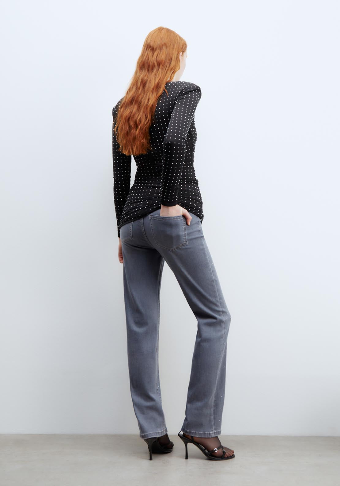 Sfera Studs regular-fit jeans - Grey 7 Shaws Department Stores