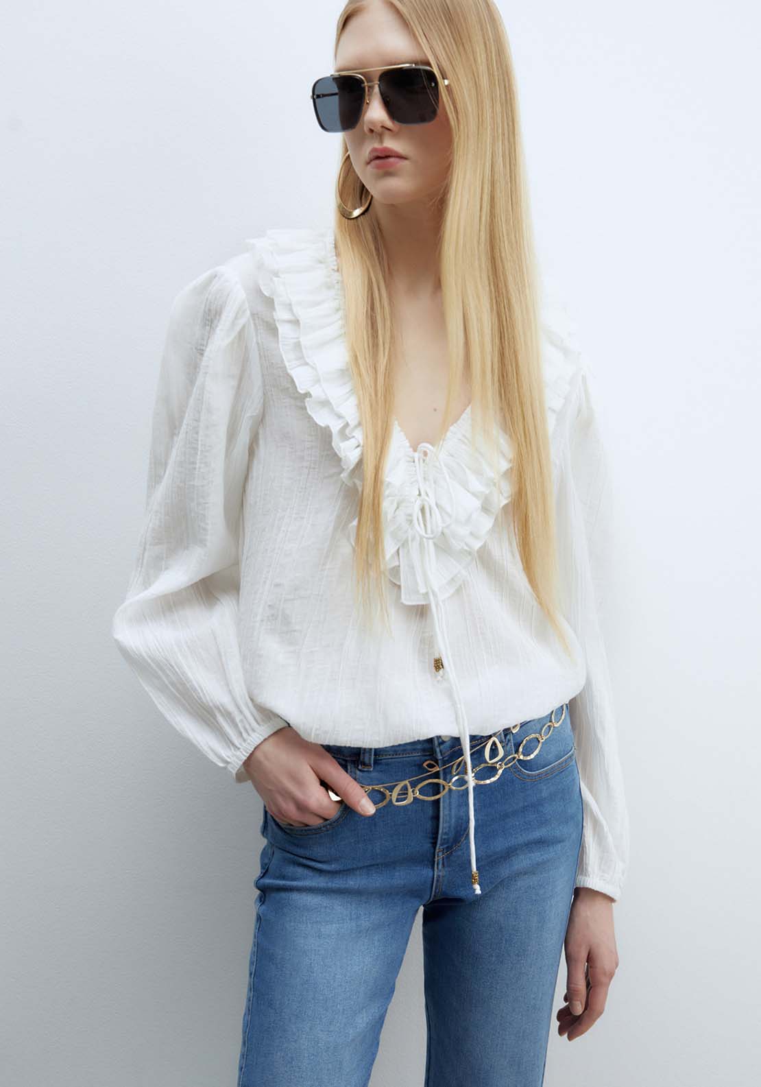 Sfera Slim-Fit Flared Jeans - Medium Wash 2 Shaws Department Stores