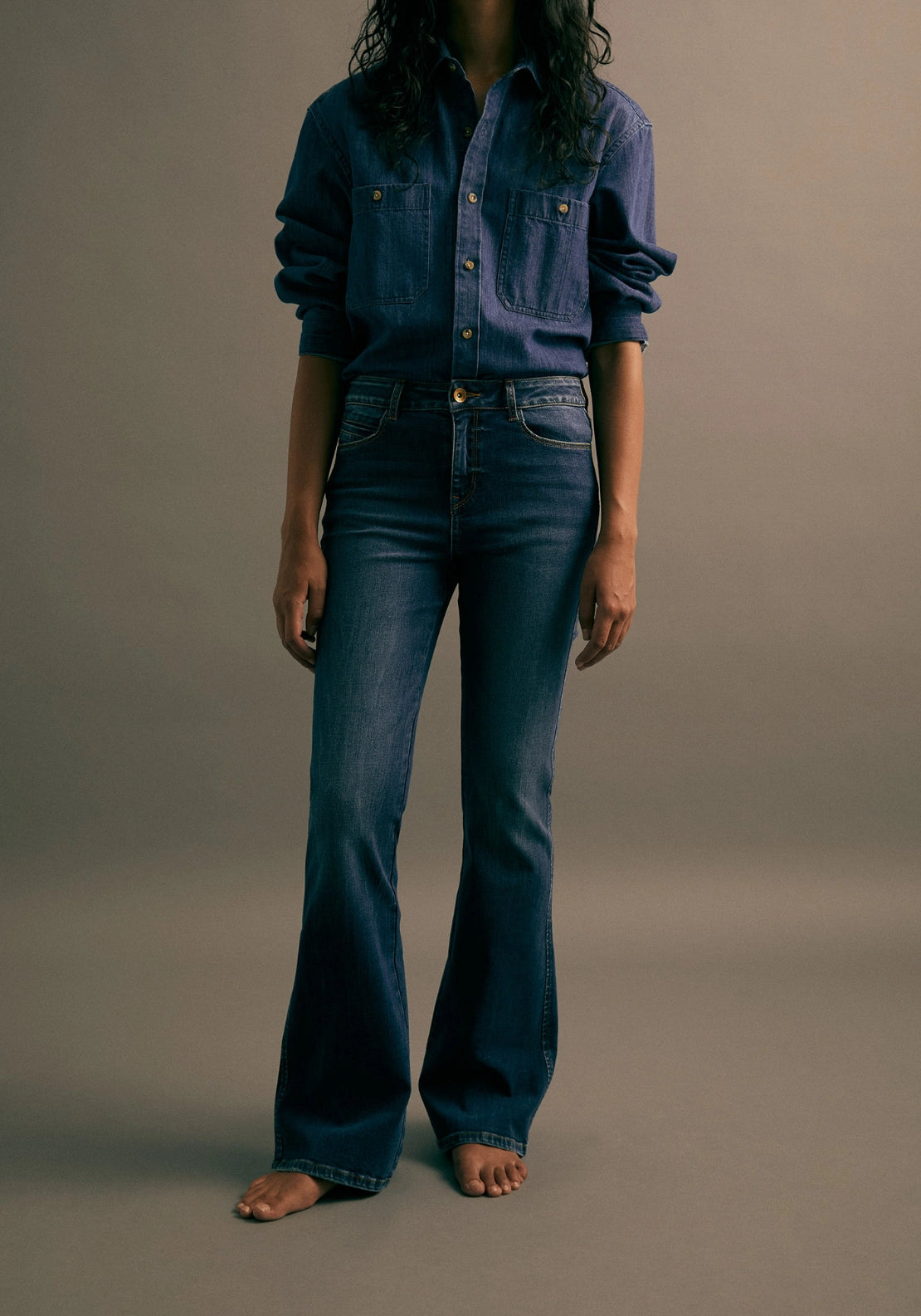 Bootcut Jeans - Denim