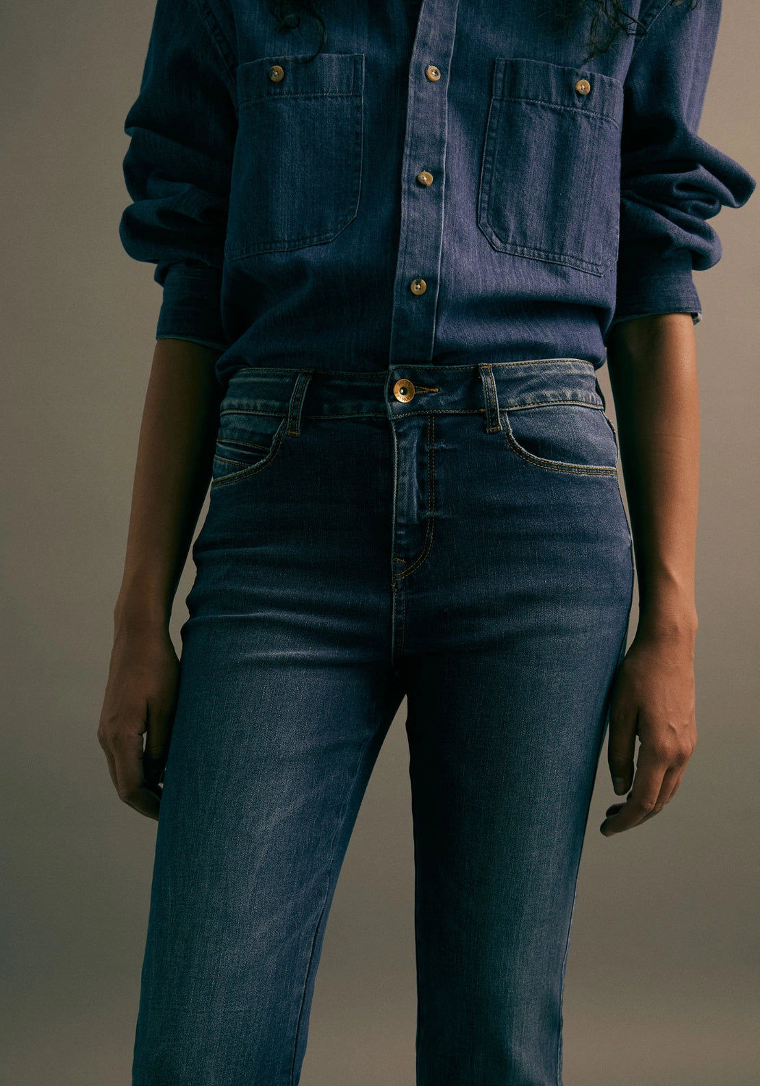 Bootcut Jeans - Denim