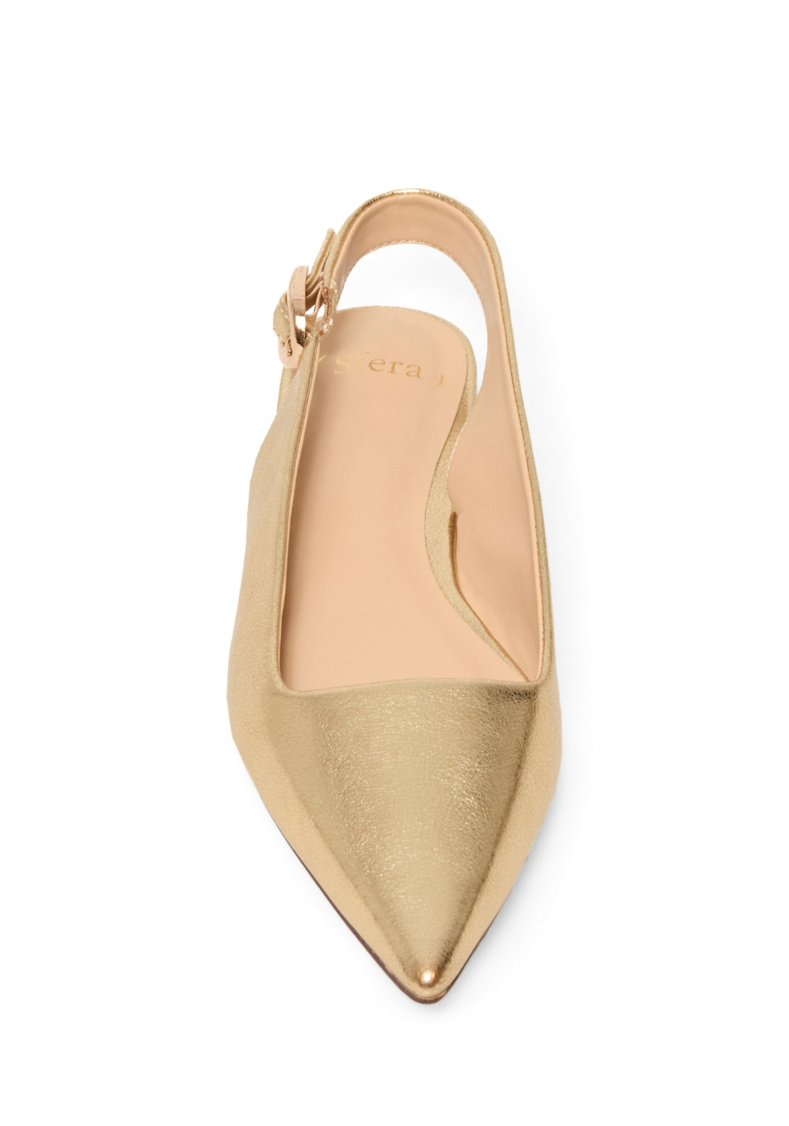 Metallic Slingback Ballet Flat - Gold