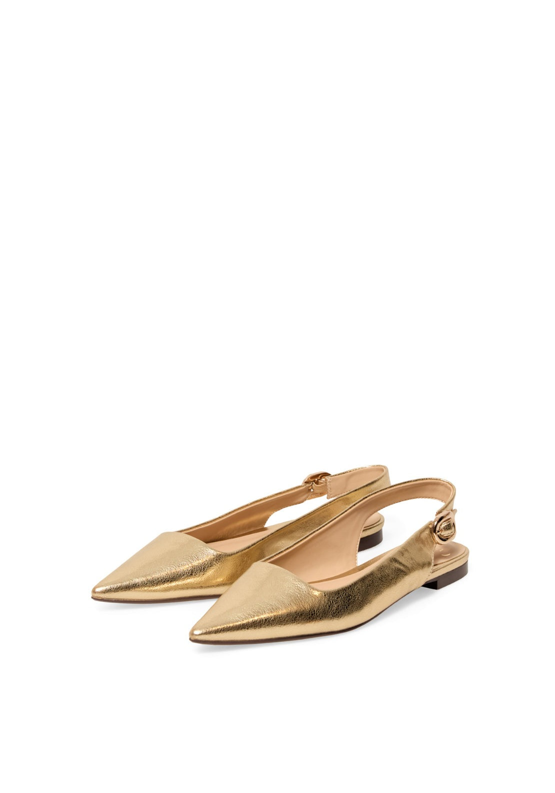 Metallic Slingback Ballet Flat - Gold