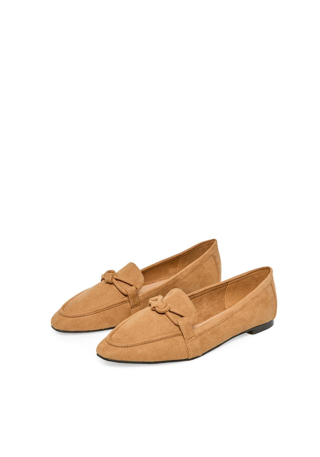 Special Bow Slippers - Camel