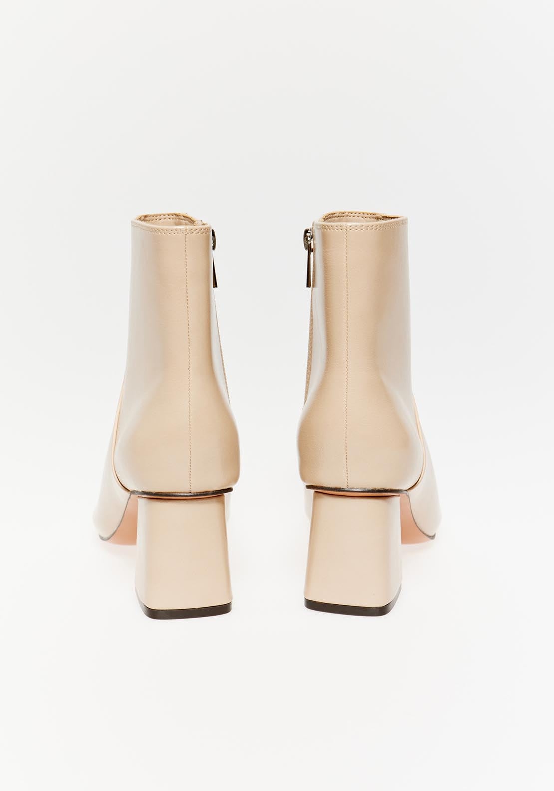 Sfera Heeled Bootie - Ecru 2 Shaws Department Stores