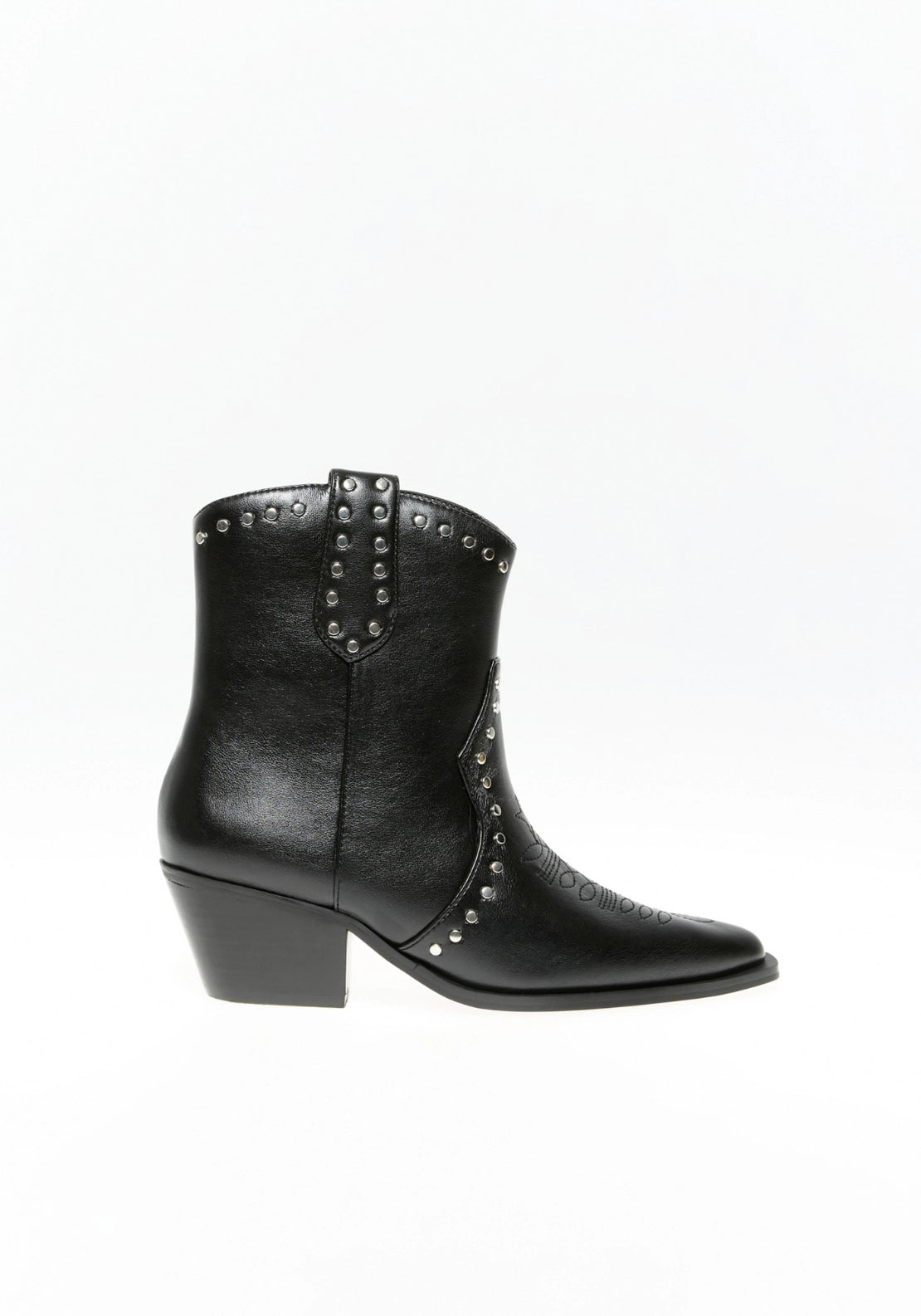 Cowboy Ankle Boot - Black