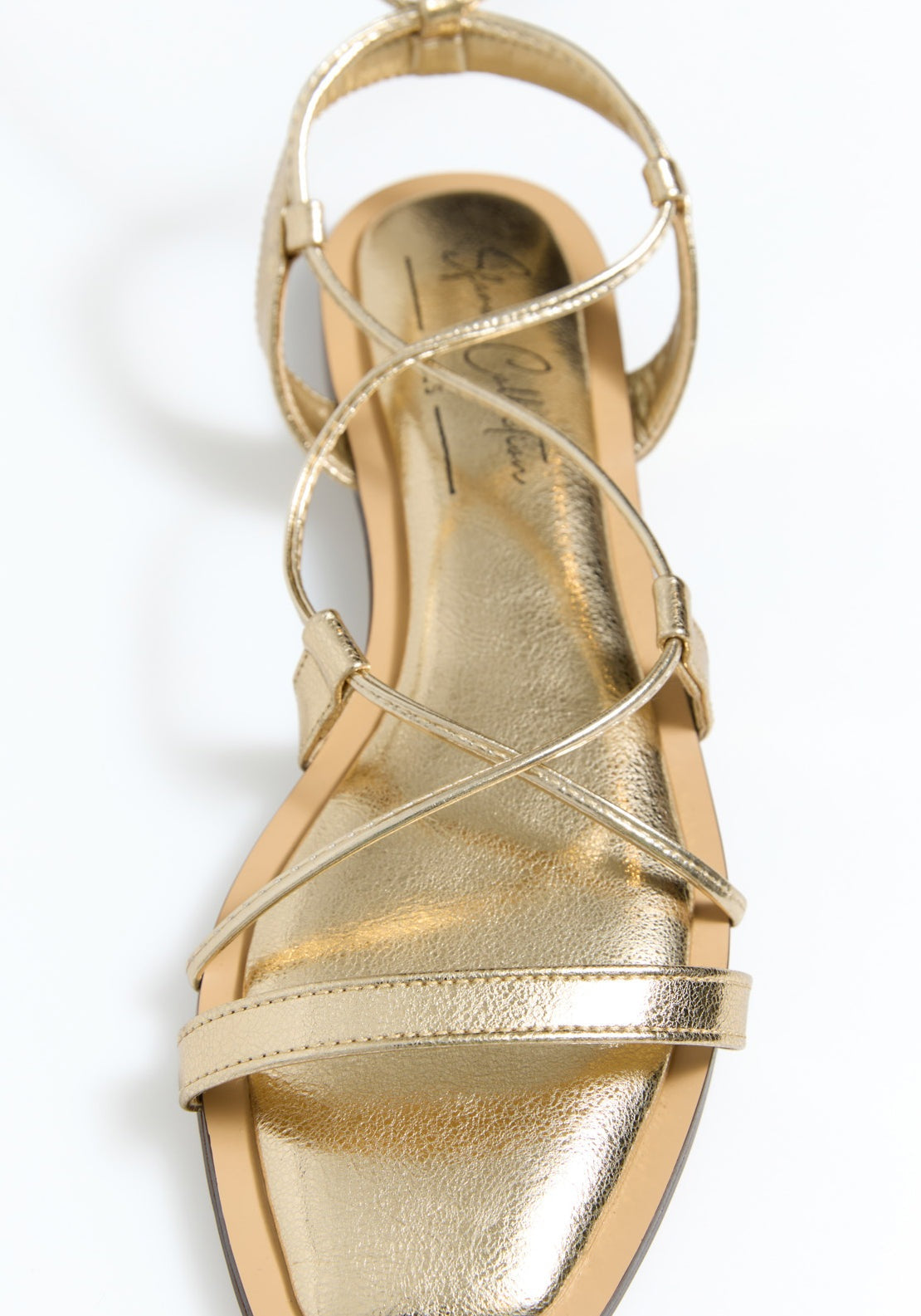 Sfera Metallic Tied Sandals - Gold 2 Shaws Department Stores