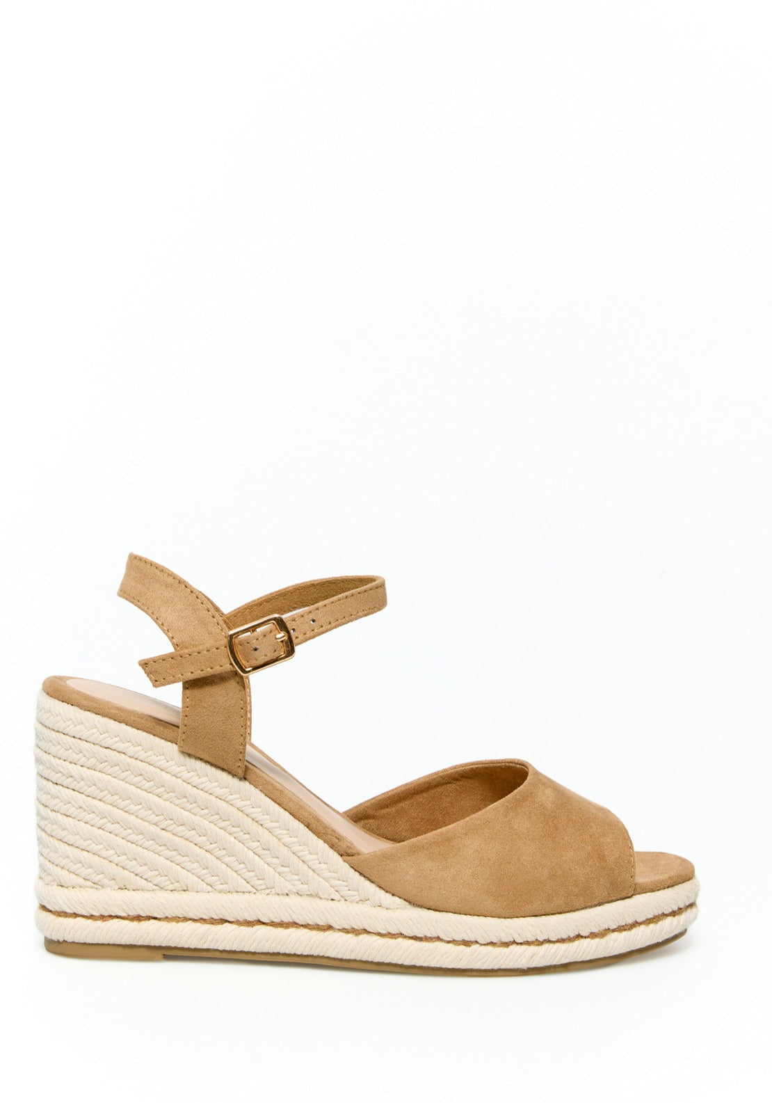 Sfera Raffia Wedge Sandal - Camel 1 Shaws Department Stores