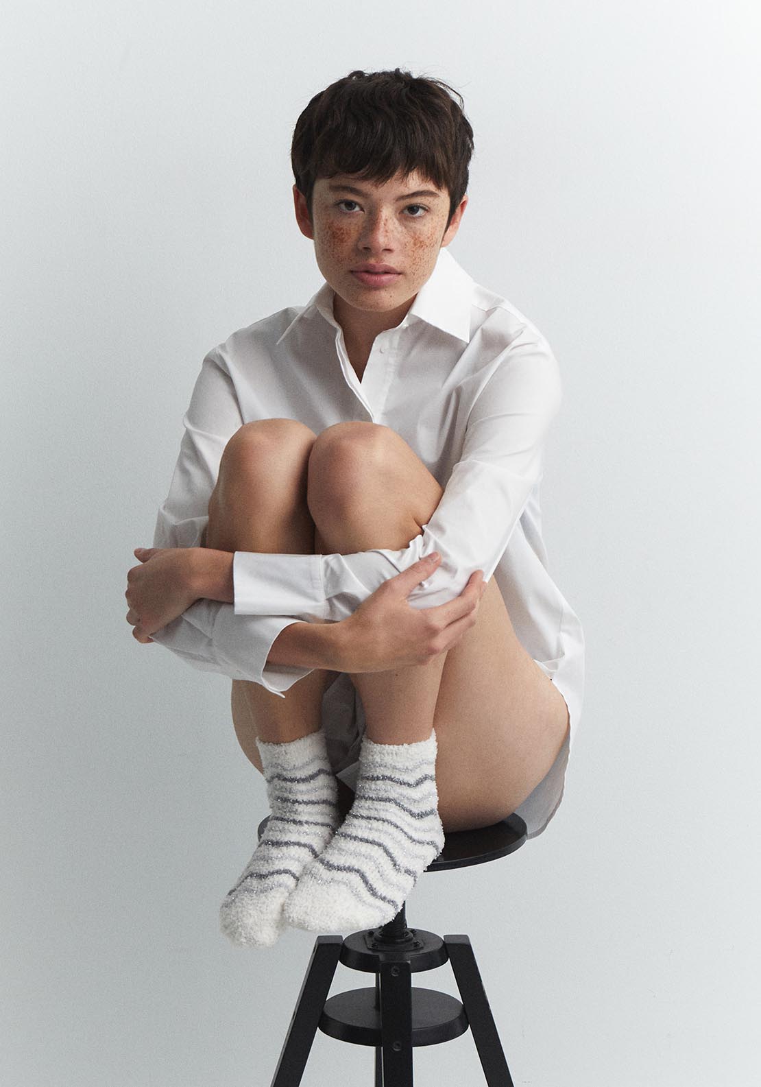 Sfera Two-pack house socks - Grey 3 Shaws Department Stores