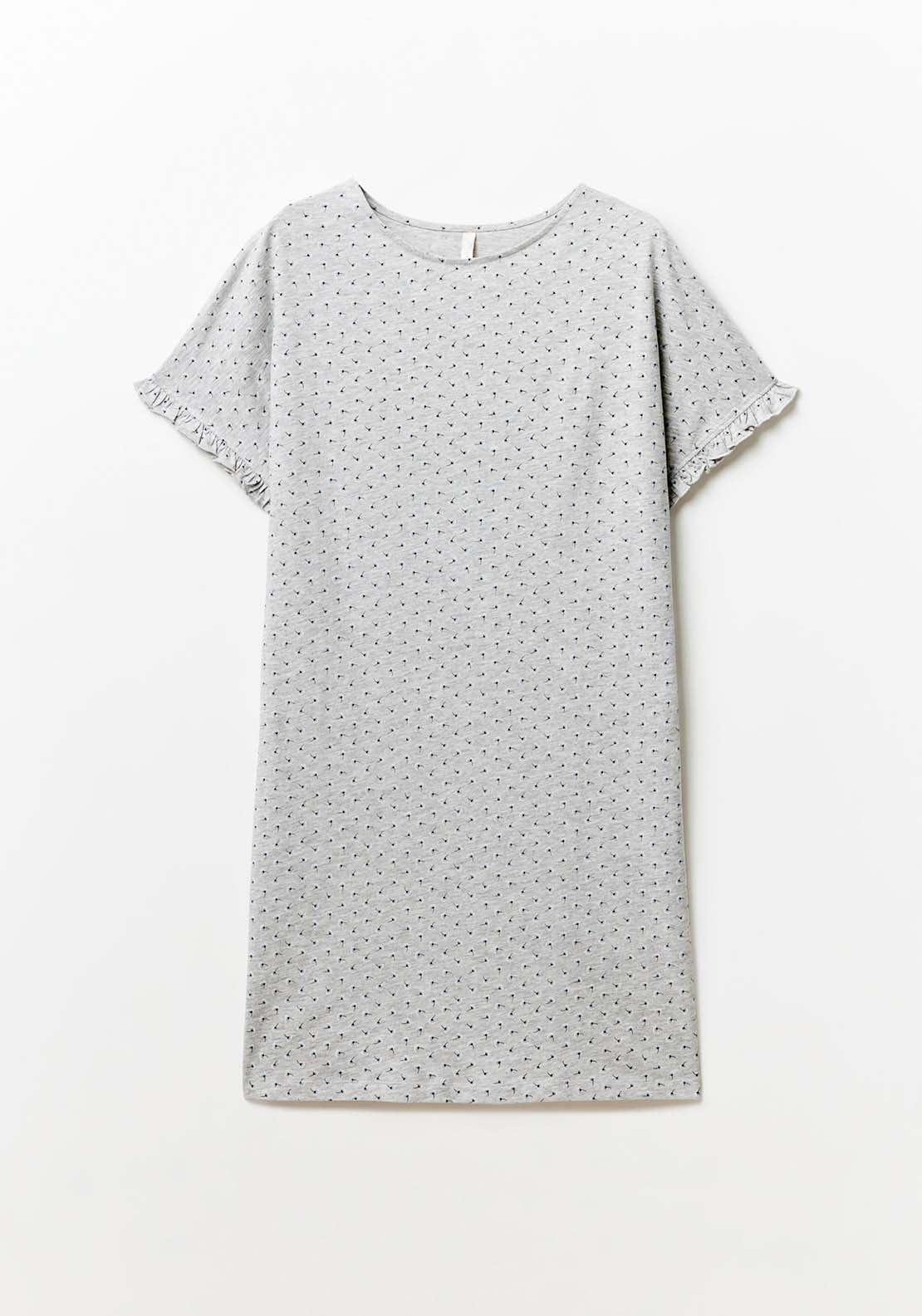 Sfera Little Flowers Nightdress - Grey 2 Shaws Department Stores