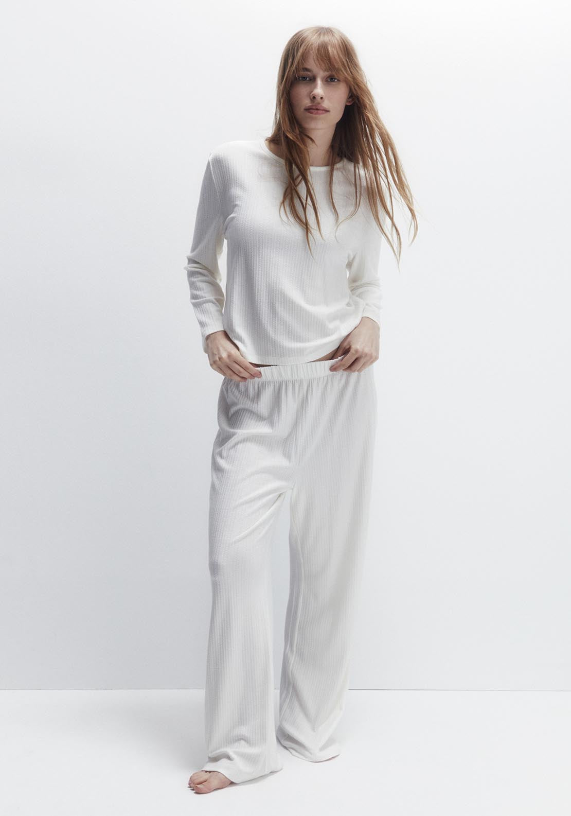 Sfera Textured Top - White 1 Shaws Department Stores