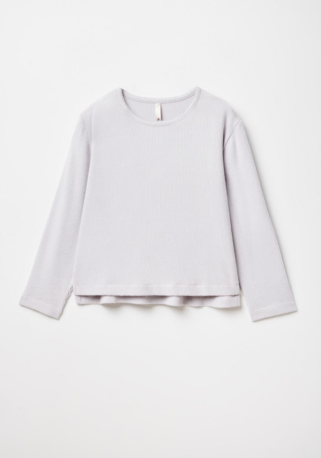 Sfera Wide-rib top - Grey 7 Shaws Department Stores