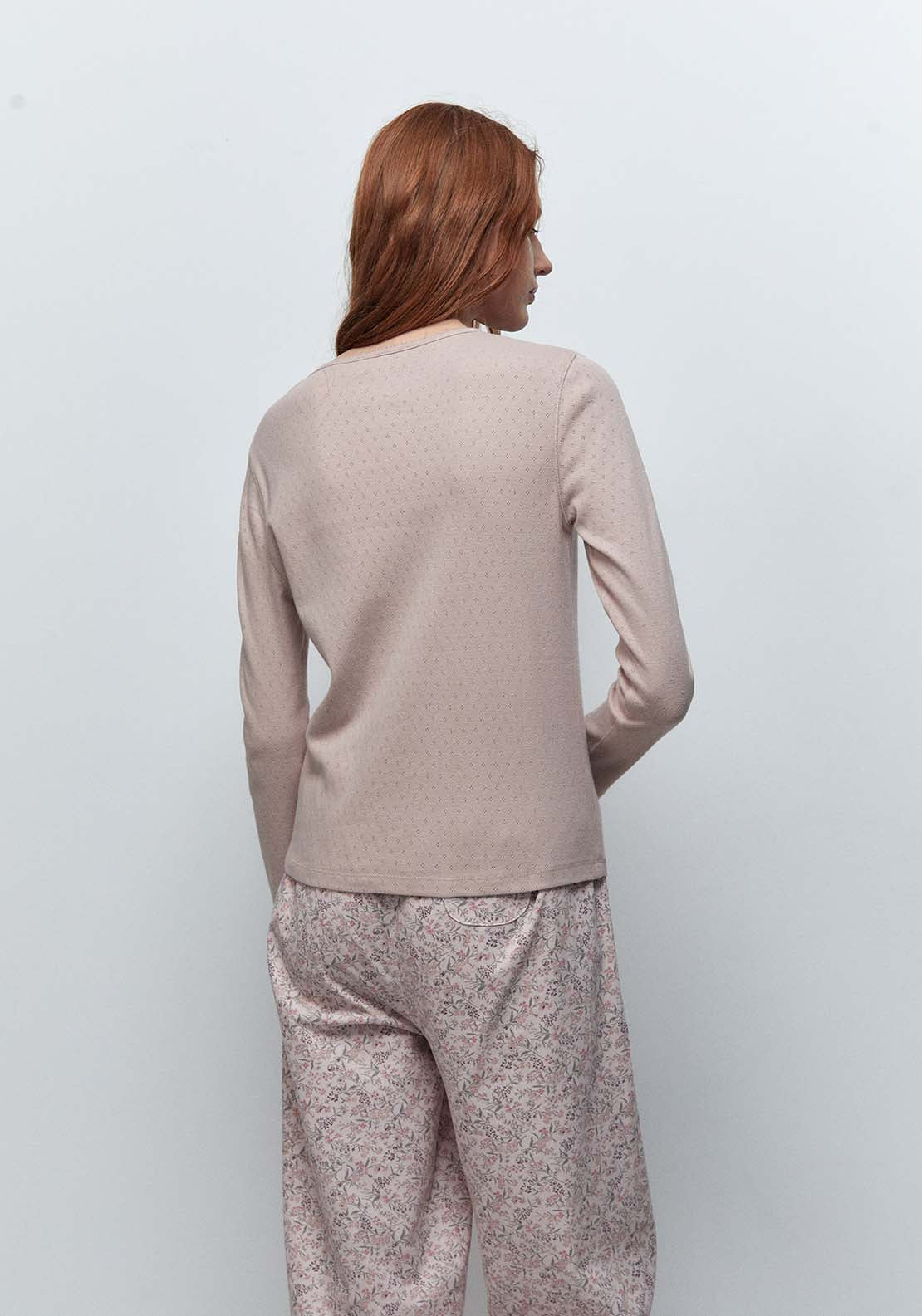 Pointelle T-Shirt - Pink