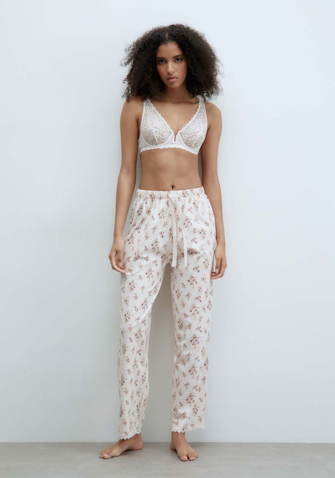 Sfera Flowers Trousers - Pink 1 Shaws Department Stores