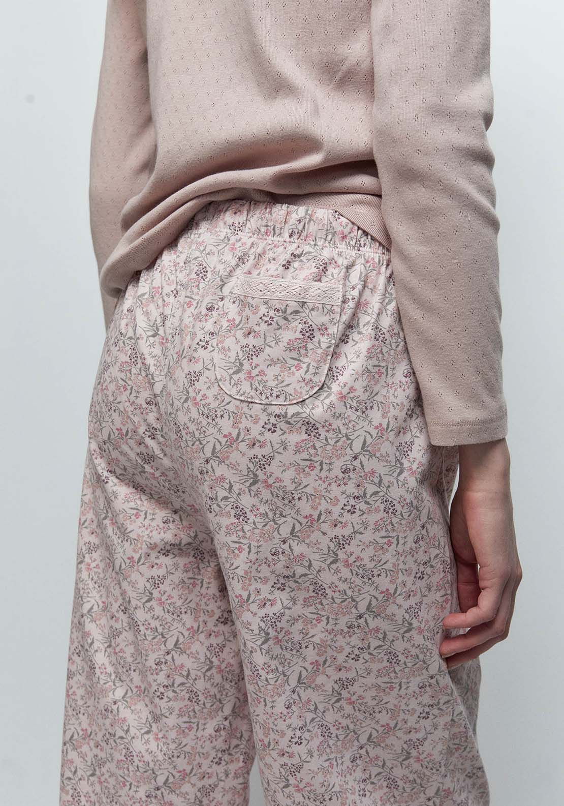 Floral Pyjama Bottoms - Pink