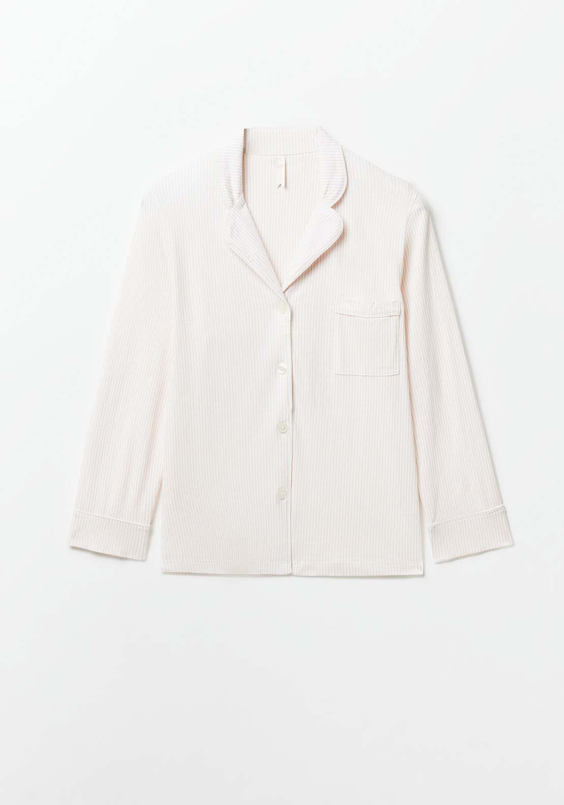 Sfera Buttons Striped Pyjamas - Pink Light 4 Shaws Department Stores