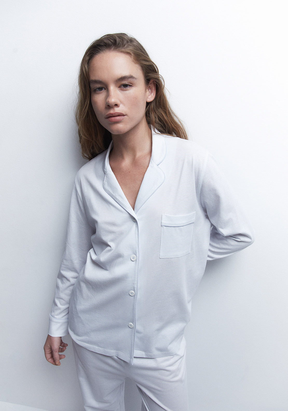 Sfera Striped pyjama set - Blue Light 5 Shaws Department Stores