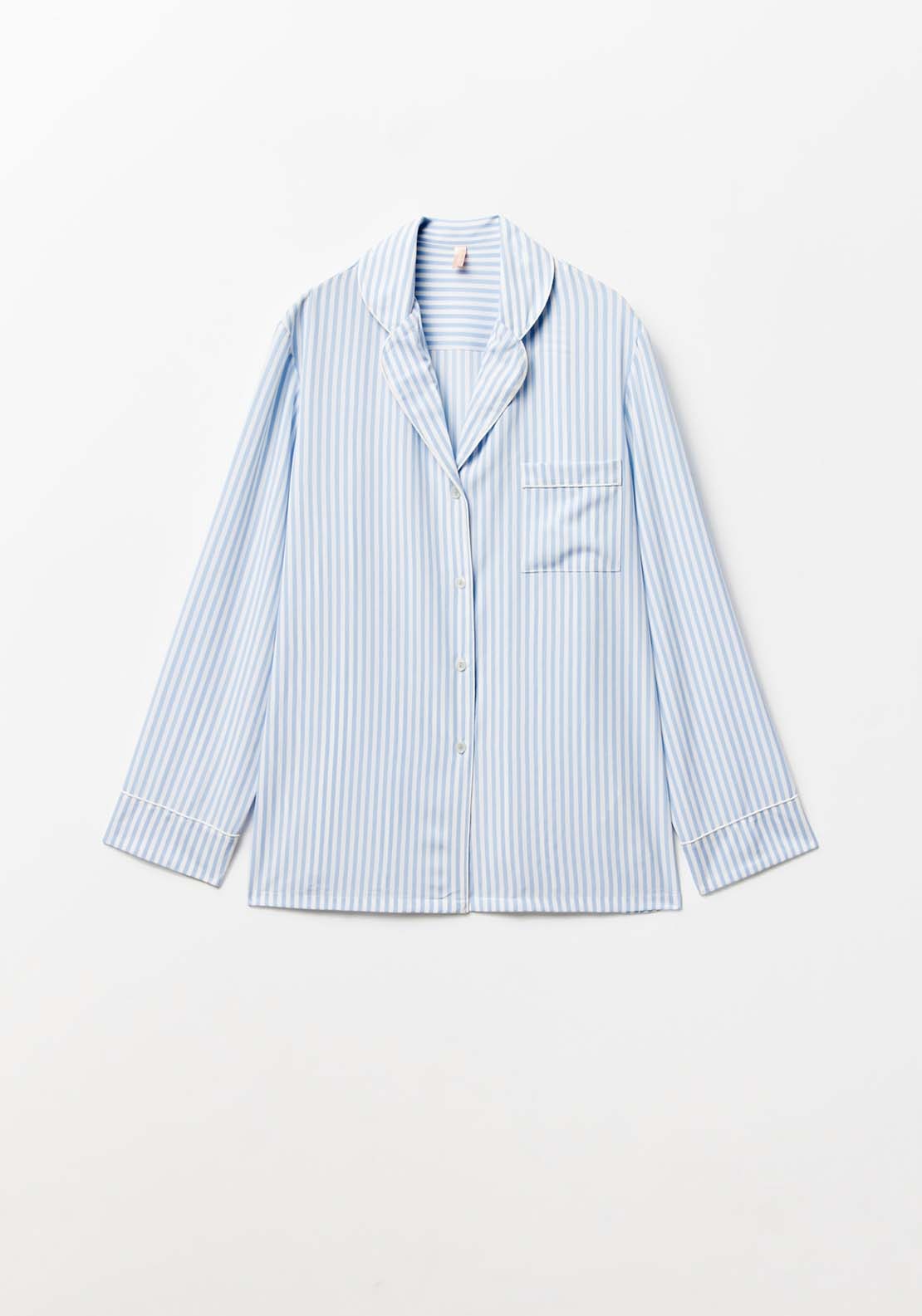 Sfera Striped Pyjama Set - Blue Light 1 Shaws Department Stores