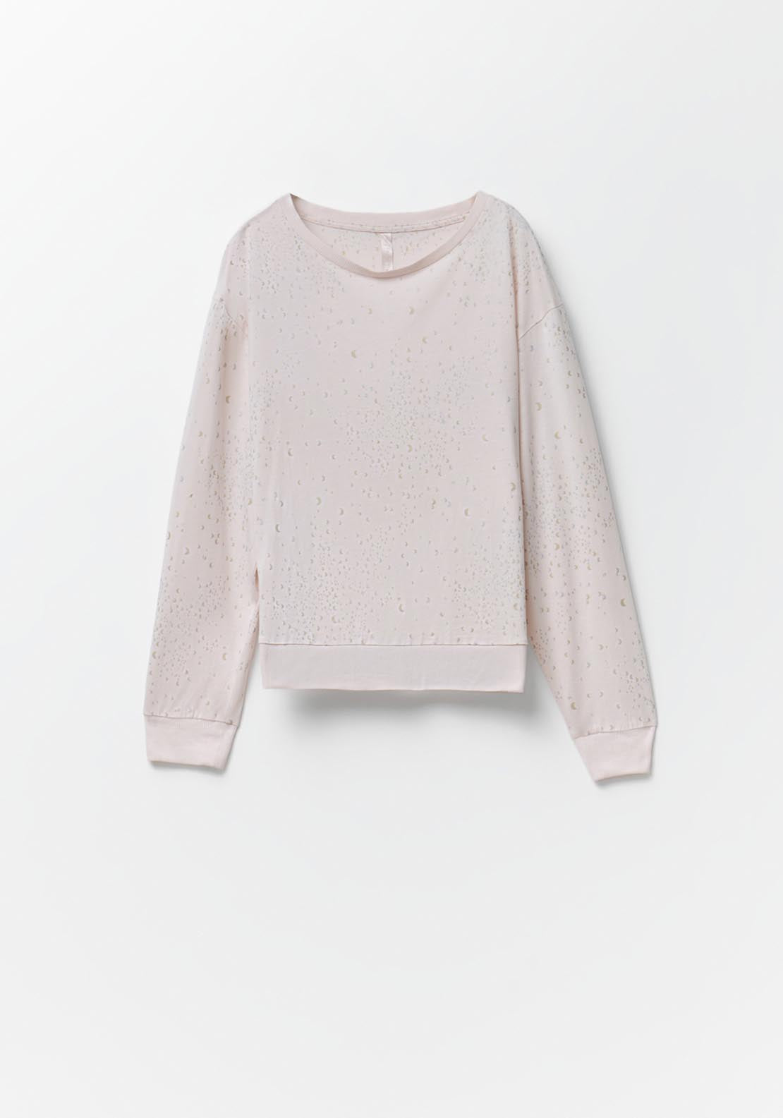 Glitter Print Pyjamas - Pink