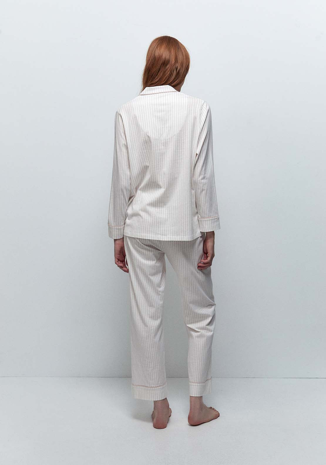 Plain Contrast Pyjamas - Pink