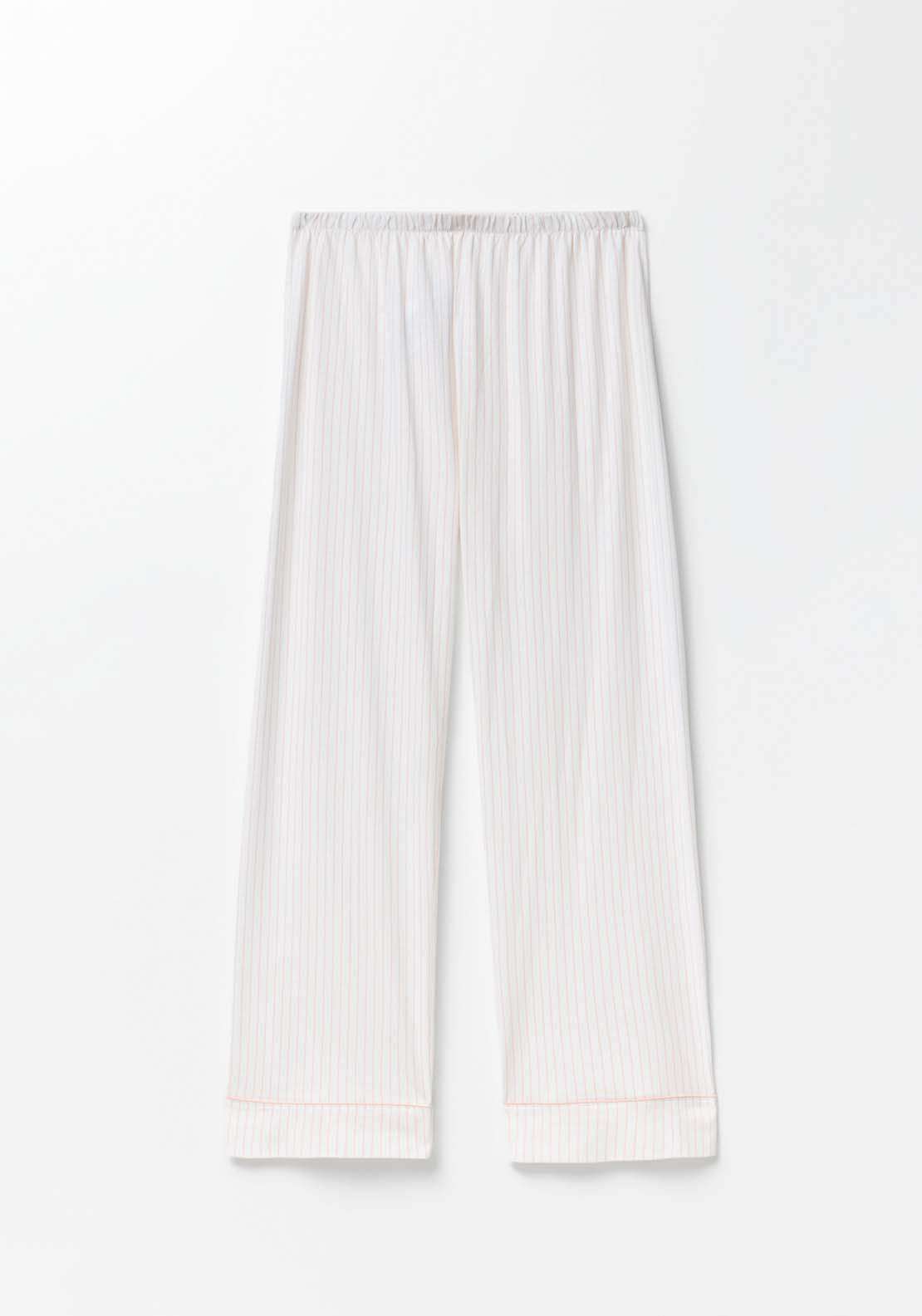 Plain Contrast Pyjamas - Pink