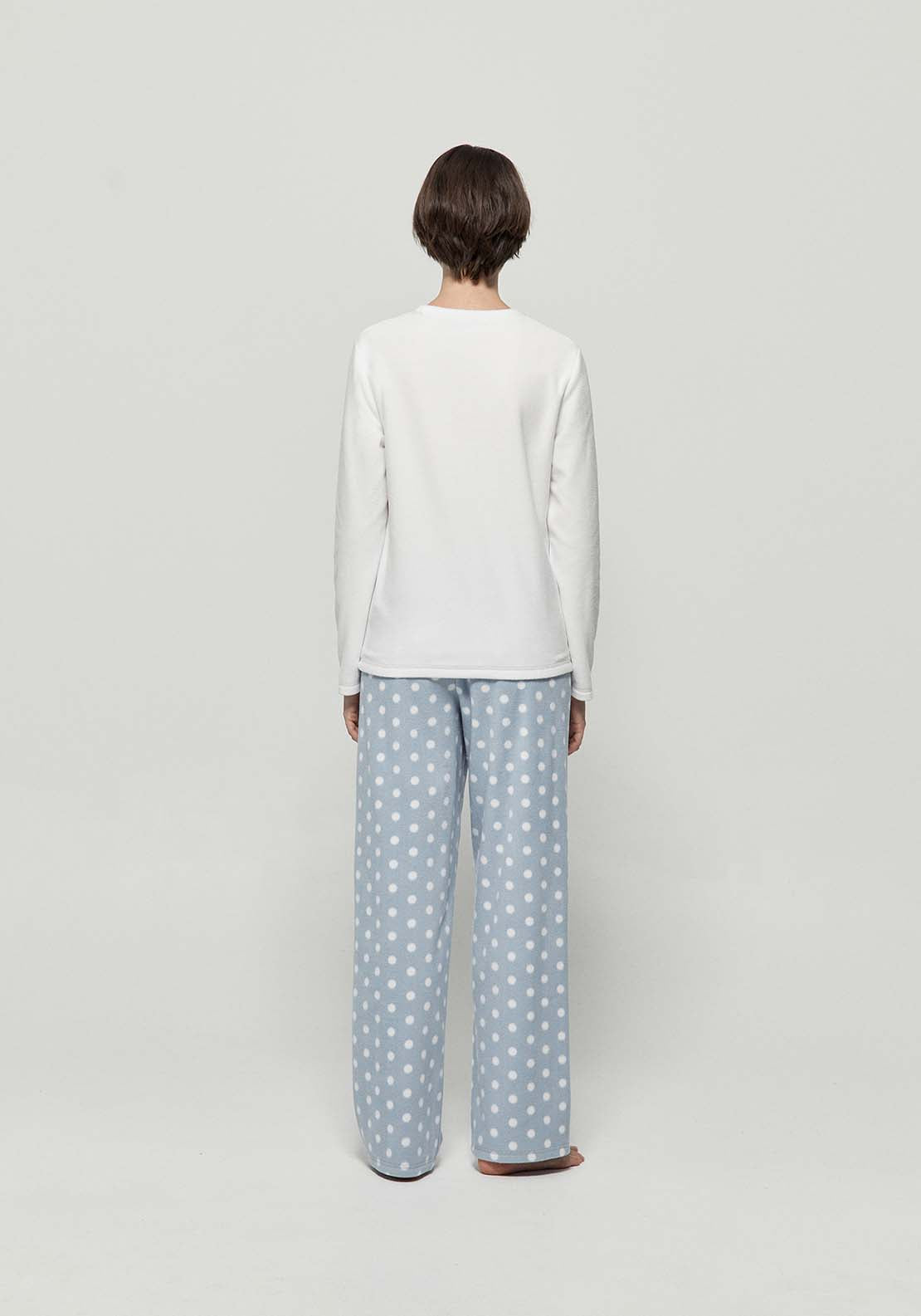 Reindeer Fleece Pyjamas - Blue